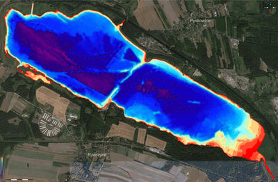 Навігація Рибалки Dzierżno Duze. Mapa głębokości digital map