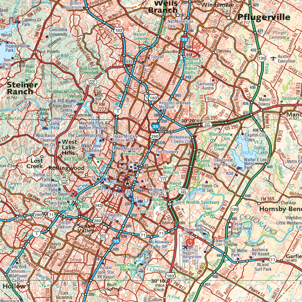 East Texas Atlas Landscape Maps Map by East View Map Link | Avenza Maps