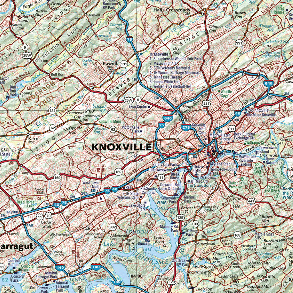 Southern Appalachians Atlas Landscape Maps Map by East View Map Link ...