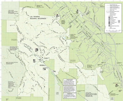 EBRPD Las Trampas Regional Wilderness digital map