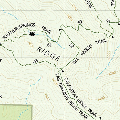 Las Ramp Map Las Trampas Regional Wilderness Map by EBRPD | Avenza Maps