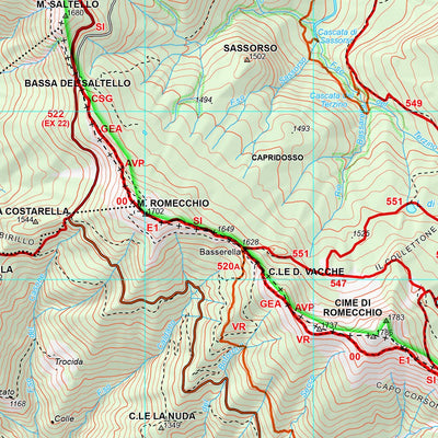 CARTA 18 APPENNINO TOSCO-EMILANO MODENESE E DELLA GARFAGNANA - FOGLIO EST Preview 2