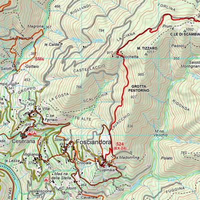 CARTA 18 APPENNINO TOSCO-EMILANO MODENESE E DELLA GARFAGNANA - FOGLIO EST Preview 3