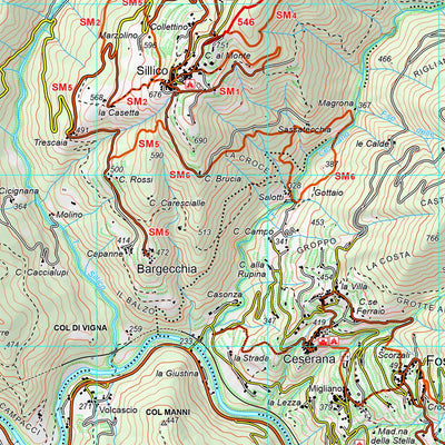 CARTA 18 APPENNINO TOSCO-EMILANO MODENESE E DELLA GARFAGNANA - FOGLIO OVEST Preview 3