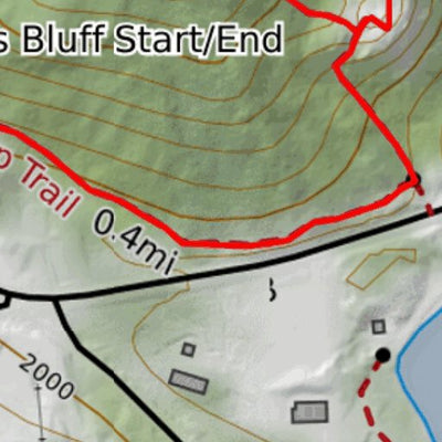 Effortless Adventure LLC Artist's Bluff digital map