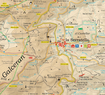el Tossal Cartografies Serratella. Alt Maestrat digital map