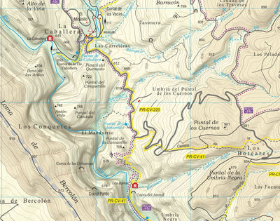 el Tossal Cartografies Titaguas. La Serranía digital map