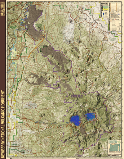Newberry National Volcanic Monument Visitor Map Preview 1