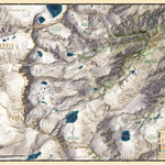 Mount Whitney Hiking and Climbing Map from Whitney Portal Preview 1