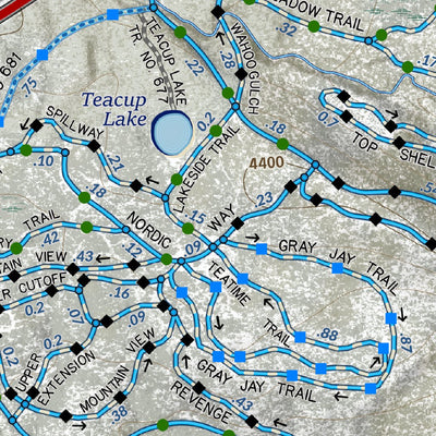 Teacup Nordic And Pocket Creek Mount Hood National Forest Winter Map Preview 3