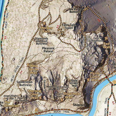 Smith Rock State Park Climbing and Hiking Map Preview 3