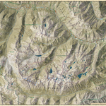 The Enchantments and Stuart Range with Icicle Canyon Adventure Map Preview 1