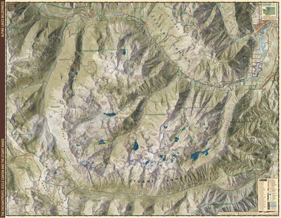 The Enchantments and Stuart Range with Icicle Canyon Adventure Map Preview 1
