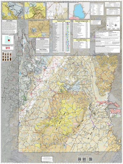 Non-Motorized Trails Map, Emery County, Utah Preview 1