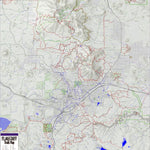 Emmitt Barks Cartography Flagstaff Trails Map digital map