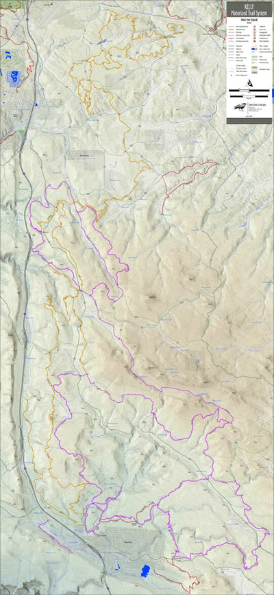 Emmitt Barks Cartography Kelly Motorized Trail System digital map