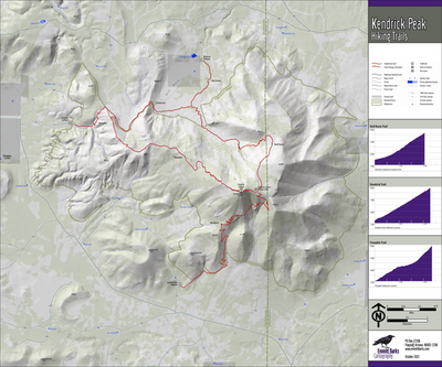Kendrick Peak Trails Map Preview 1