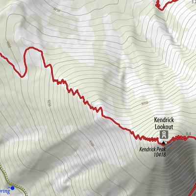 Kendrick Peak Trails Map Preview 2