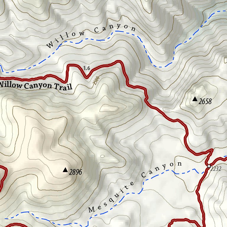 White Tank Mountains Trails Map by Emmitt Barks Cartography  Avenza Maps