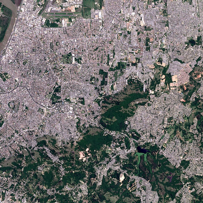 ENGESAT Porto Alegre - RS - Brazil, 15 m resolution Satelite Imagery digital map