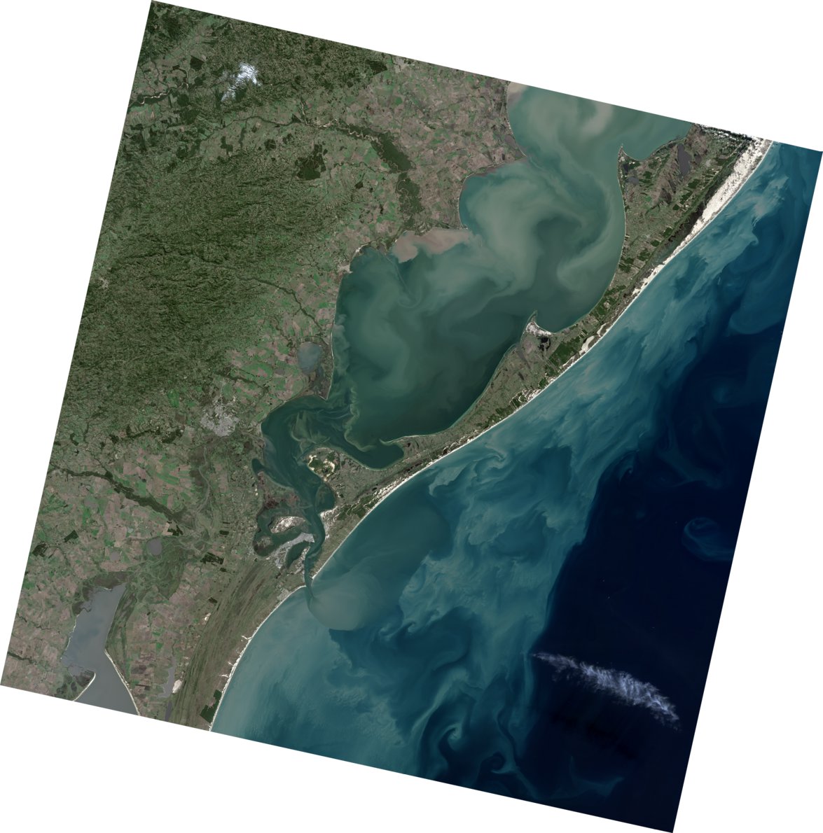 Southernmost part of Brazil e do RS, 15 m resolution Satelite Imagery ...