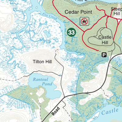 Essex County Trail Association ECTA Ipswich Trail Map digital map
