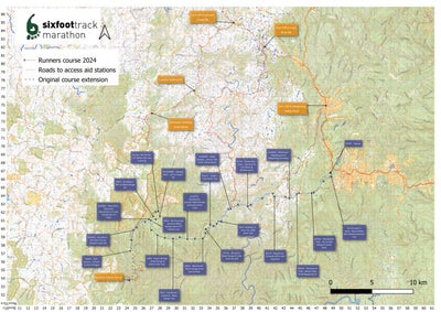 Event Safety Services Six Foot Track Marathon 2024 digital map