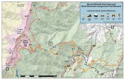 ExploreBurnsville Mount Mitchell State Park and Black Mountain Campground Trail Network digital map