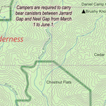 Eyes Up Adventure Co. Georgia AT Map & Guide: Baker Mountain digital map