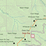 Eyes Up Adventure Co. Georgia AT Map & Guide: Dicks Creek Gap digital map