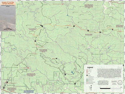 Eyes Up Adventure Co. Georgia AT Map & Guide: Springer Mountain digital map