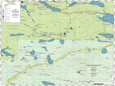 Eyes Up Adventure Co. Maine AT Trail Map #13: Crawford Pond digital map