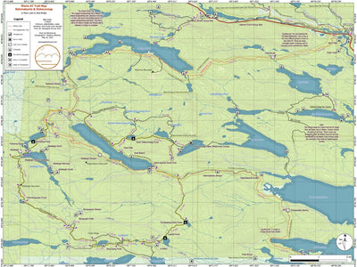 Eyes Up Adventure Co. Maine AT Trail Map #14: Nahmakanta & Debsconeag digital map