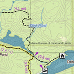 Eyes Up Adventure Co. Maine AT Trail Map #14: Nahmakanta & Debsconeag digital map