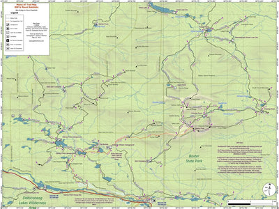 Eyes Up Adventure Co. Maine AT Trail Map #15: BSP & Katahdin digital map