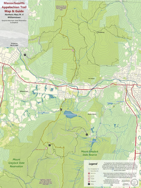 The Appalachian Trail: Massachusetts Map by Eyes Up Adventures | Avenza ...