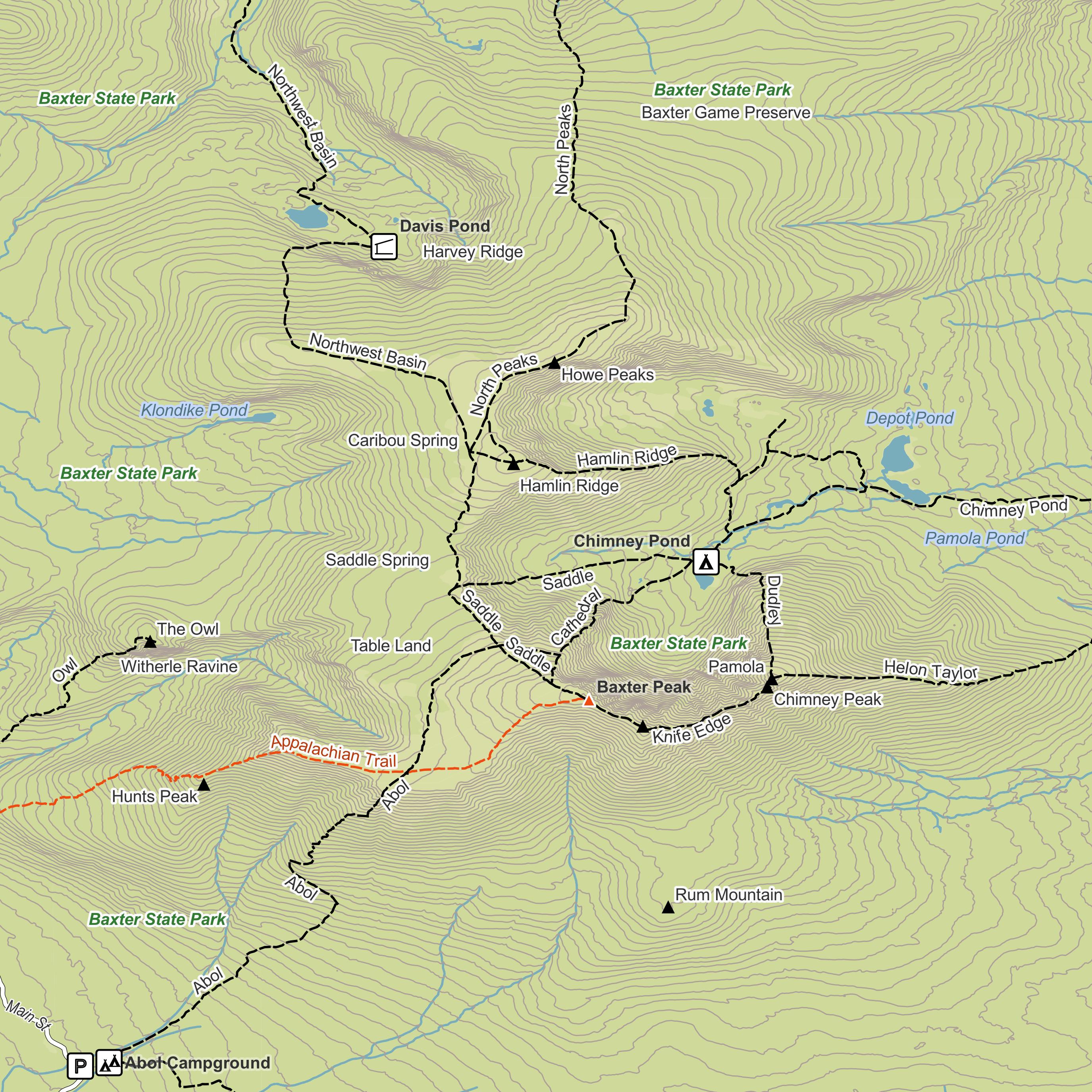 The Appalachian Trail: Maine Map by Eyes Up Adventures | Avenza Maps