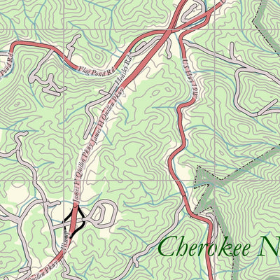 NC & TN AT Map: Spivey Gap Preview 3