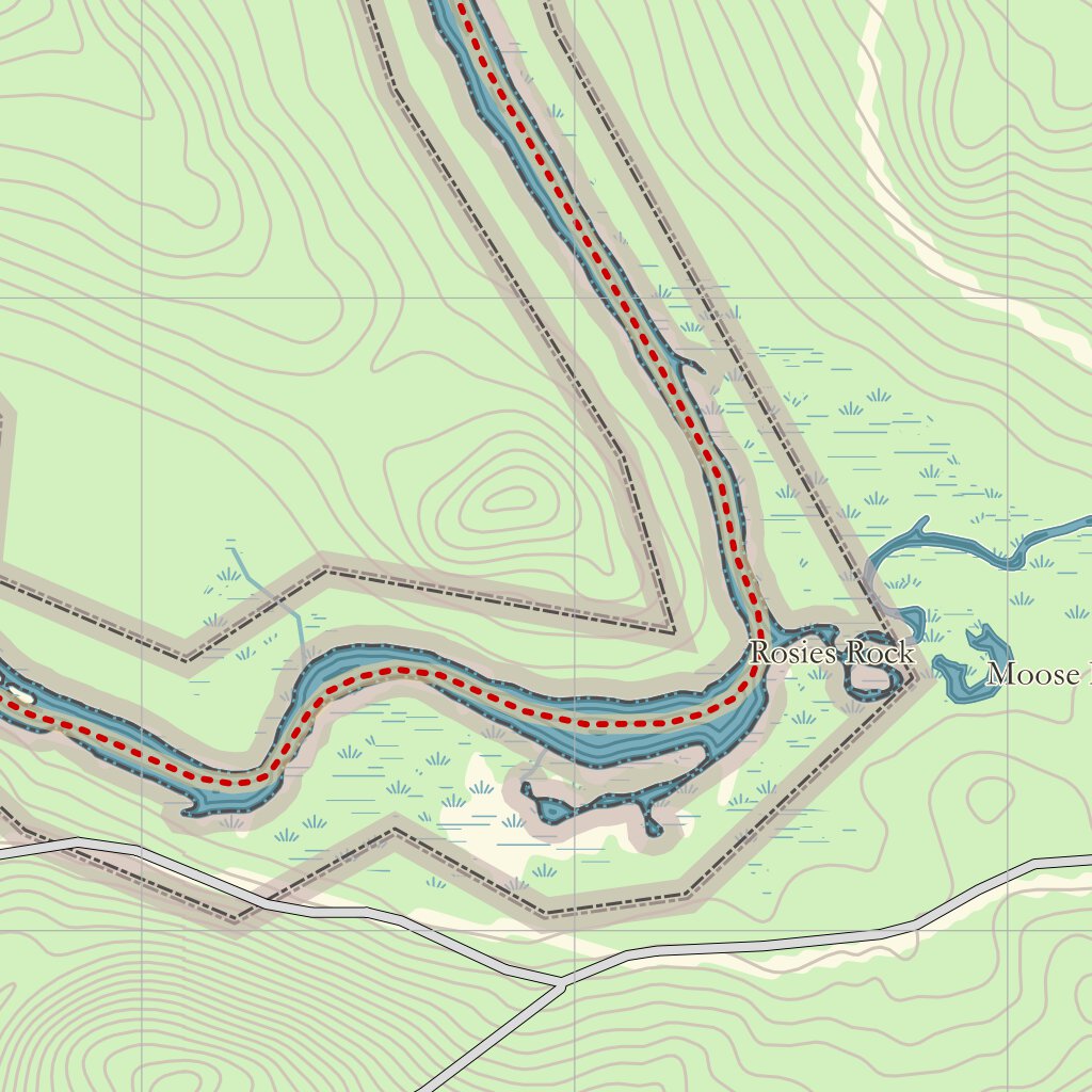 The Allagash: Long Lake & Round Pound Map by Eyes Up Adventures ...