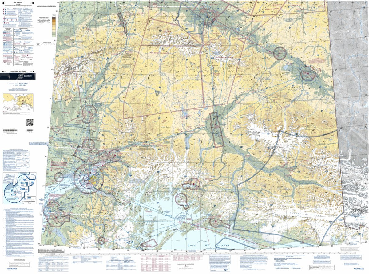 Anchorage SEC Map by FAA: Federal Aviation Administration | Avenza Maps