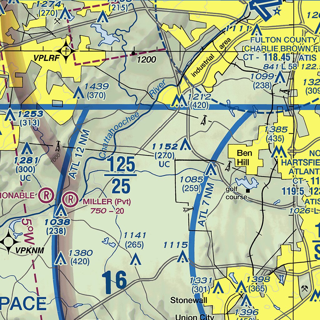 Atlanta TAC Map by FAA: Federal Aviation Administration | Avenza Maps