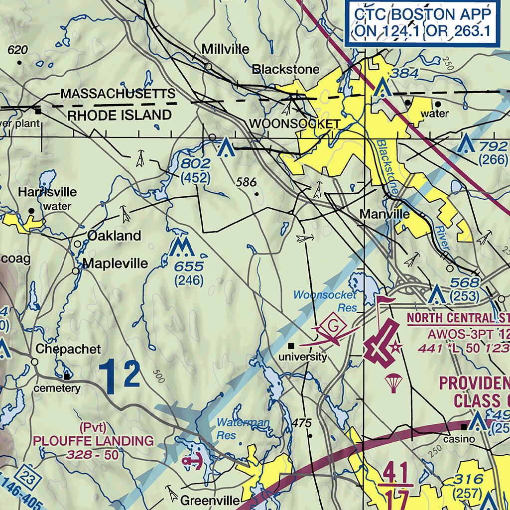 Tacmap Overlay Boston TAC Map by FAA: Federal Aviation Administration | Avenza Maps