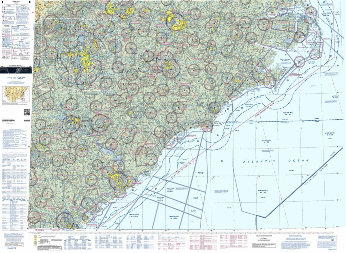 Charlotte SEC Map by FAA: Federal Aviation Administration | Avenza Maps