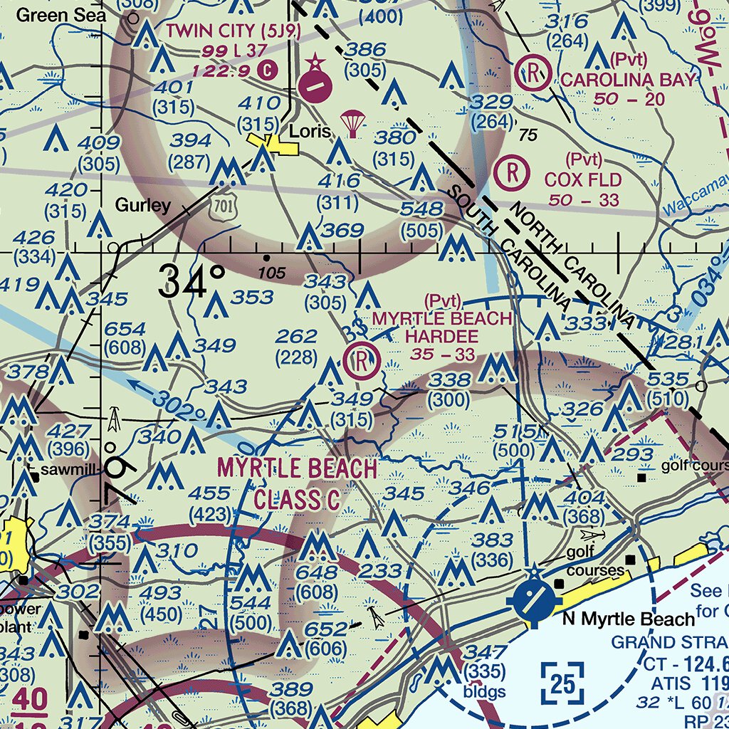 Charlotte SEC Map by FAA: Federal Aviation Administration | Avenza Maps