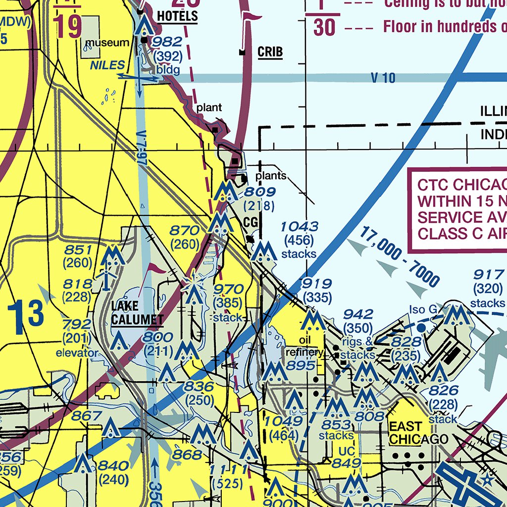 Faa Rcag Map Chicago TAC Map by FAA: Federal Aviation Administration | Avenza Maps