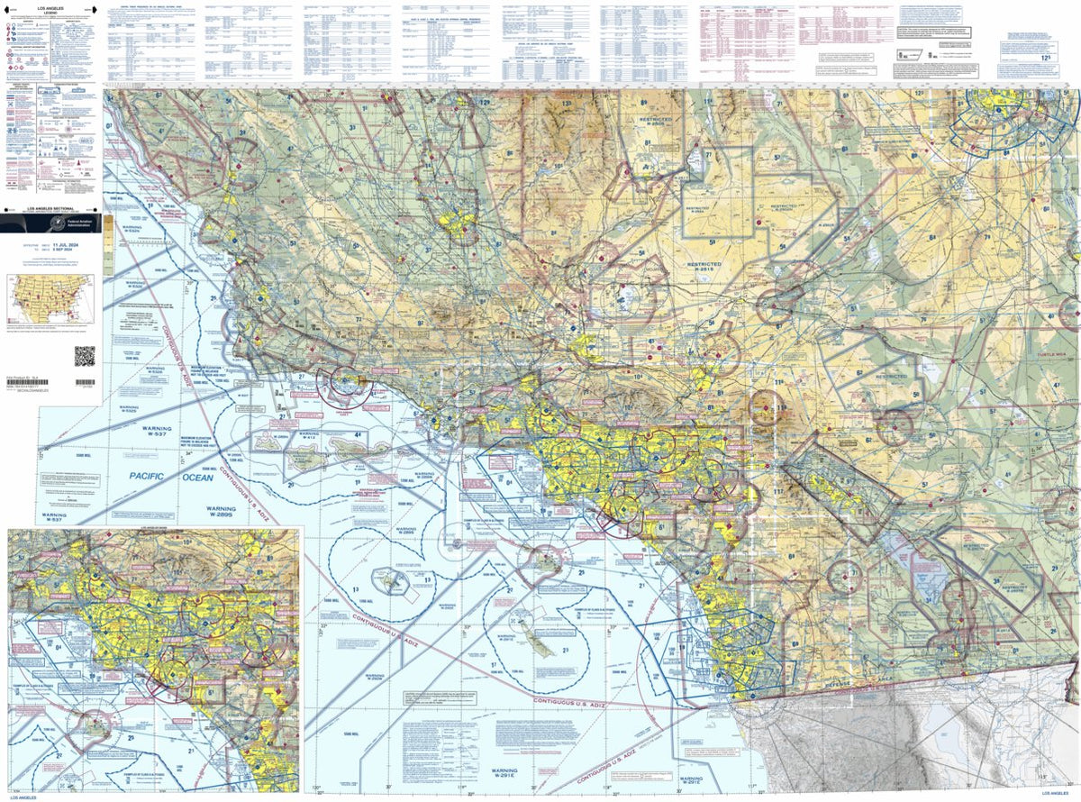 Los Angeles SEC Map by FAA: Federal Aviation Administration | Avenza Maps