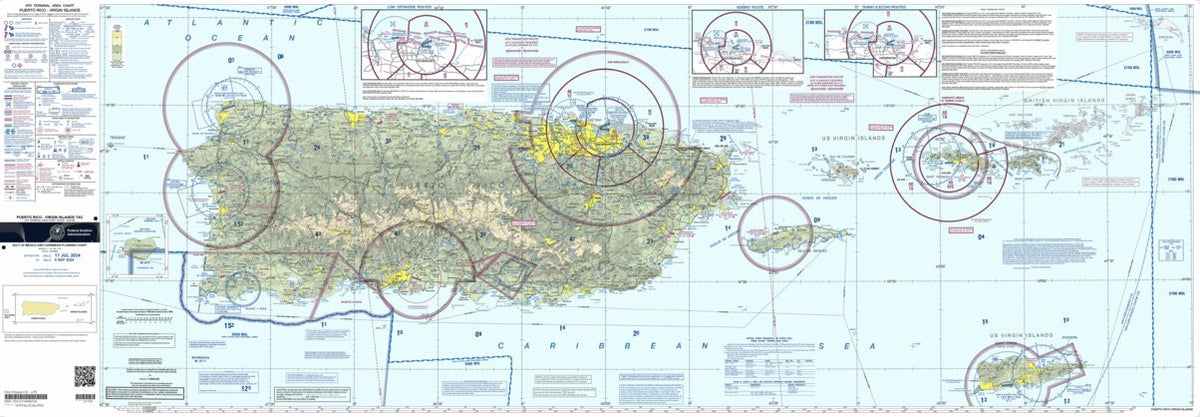 Puerto Rico-VI TAC Map by FAA: Federal Aviation Administration | Avenza ...