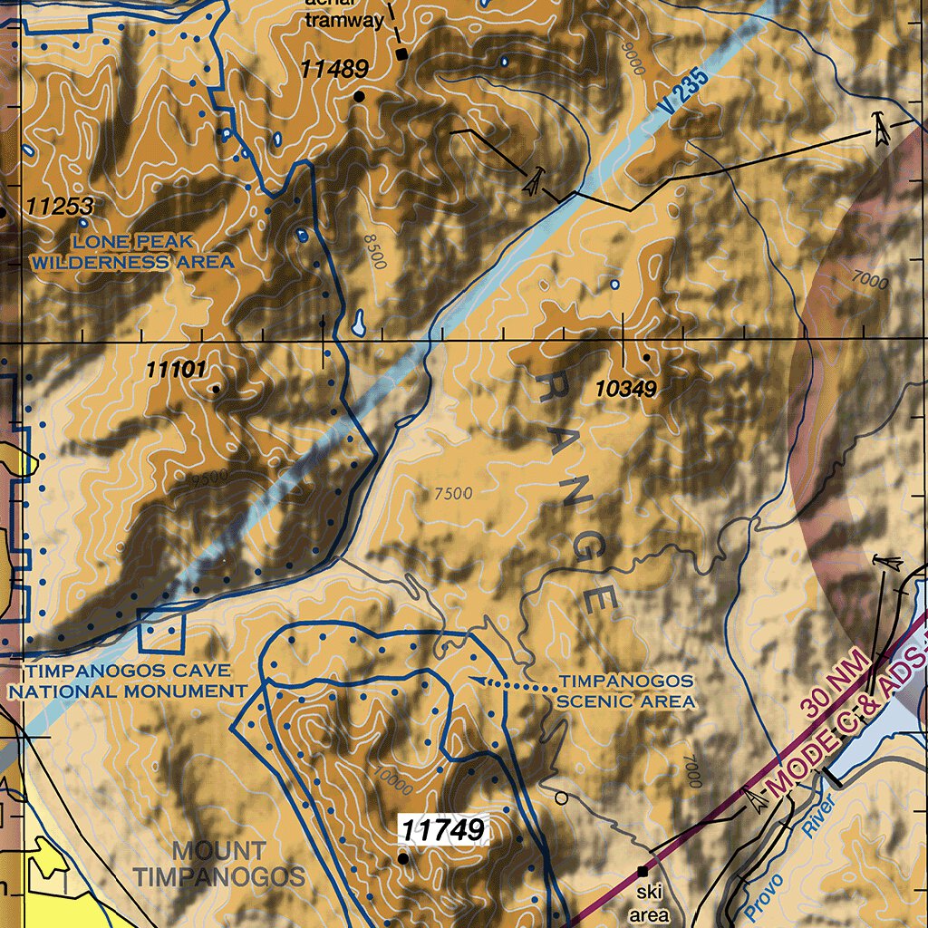Salt Lake City TAC Map by FAA: Federal Aviation Administration