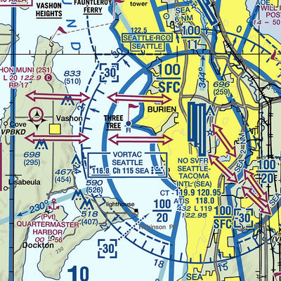 FAA: Federal Aviation Administration Seattle TAC digital map