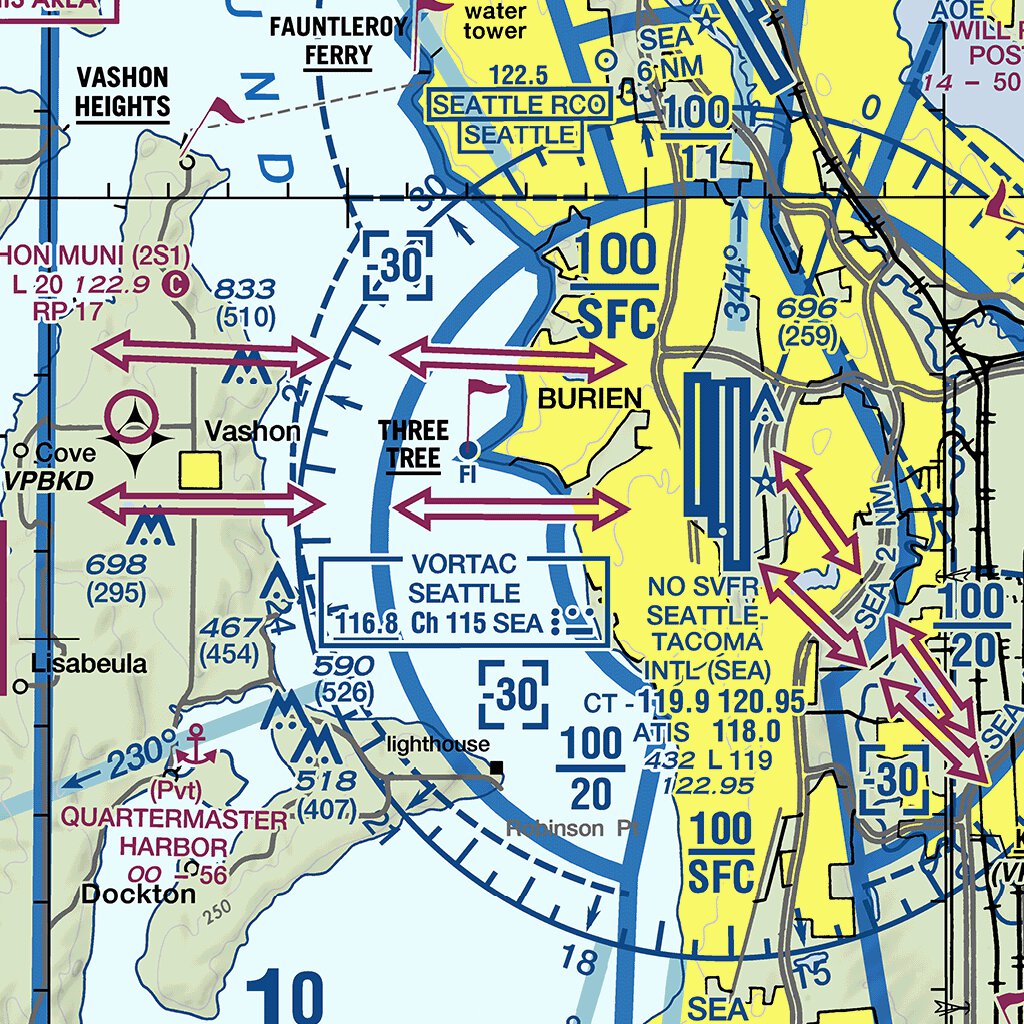 Seattle TAC Map by FAA: Federal Aviation Administration | Avenza Maps